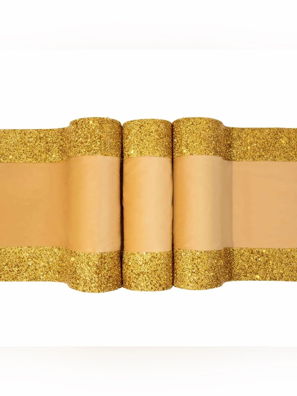 Sparkles Home Luminous Border Velvet Table Runner gold Rhinestone Trim 72